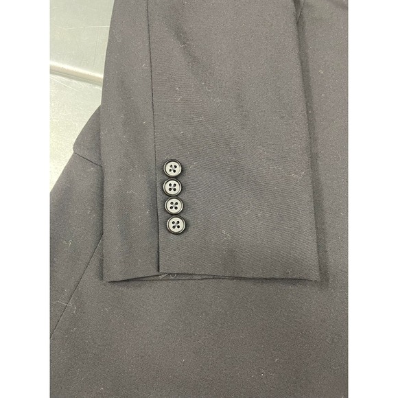 Hickey Freeman Boardroom Blazer Jacket Mens 41 Long Black 100% Wool Sport Coat - Picture 3 of 16